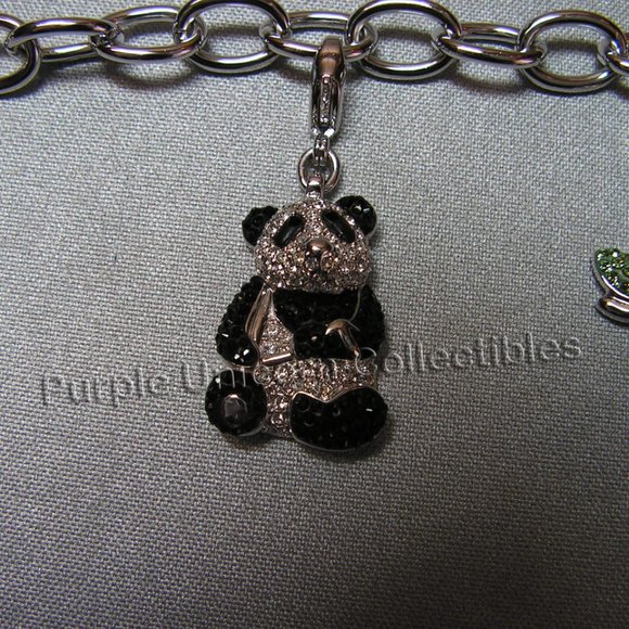 Swarovski Crystal SCS 2008 Panda Charm Bracelet 930685 - Picture 4 of 8